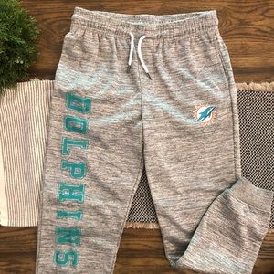 Boys Miami Dolphin Grey Sweatpants/Joggers Size Large (14-16)